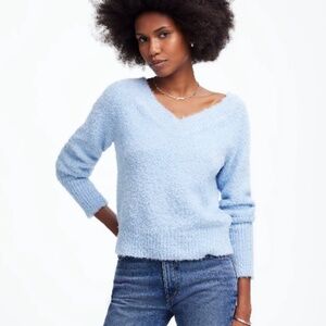 NWT Madewell Italian Yarn V-Neck Sweater - XS